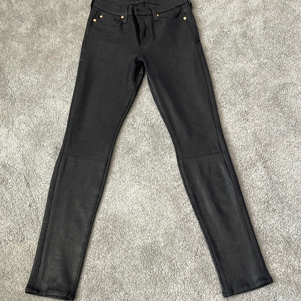7 for all man kind. Coated stretch jean